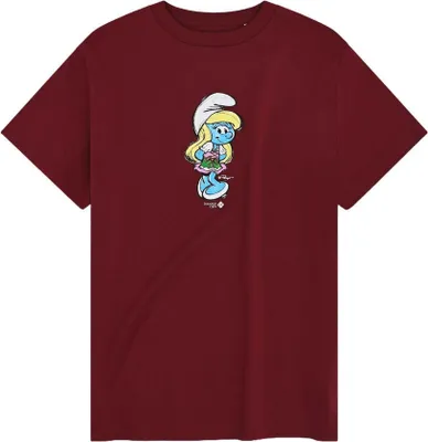 Produktbild von Bavarian Caps Damen T-Shirt , Schlumpfine Dunkelrot, M