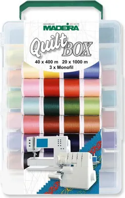 Produktbild von Madeira Garnkoffer Aerofil "Quiltbox", Nähmaschine, Multi, Polyester