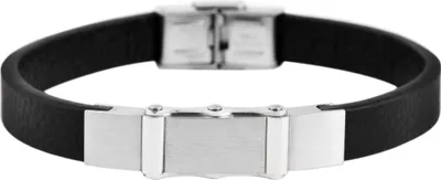Produktbild von Akzent Echtlederarmband mit Edelstahlelement