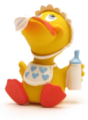 Produktbild von I Quietscheentchen Baby Junge I Badeente I H 8 cm Badewannenspielzeug