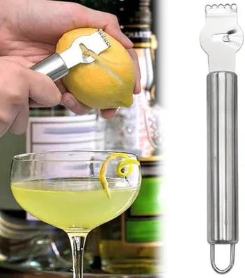 Produktbild von Zitrusschäler und Obstschneider aus Edelstahl für die Handküche, Reibe und Entkerner