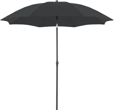 Produktbild von Sonnenschirm - Anthrazit - Polyester - Stahlgestell - Ø 210 cm - Knickfunktion