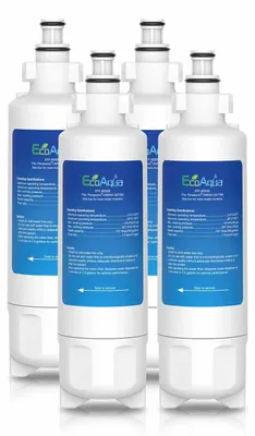 Obrázek produktu pro Náhradní filtr pro chladničku EcoAqua EFF-6032B, kompatibilní s modely Panasonic CNRAH-257760, CNRBH-125950, PANCNRBH125950 (4 kusy)