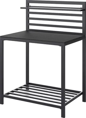 Produktbild von home24 Gartenküchentisch - Aluminium / Kunststoff - Schwarz
