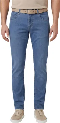 Produktbild von Gardeur Sandro Slim-Fit Hose aus Baumwolle in Blau, einfarbig für den Sommer
