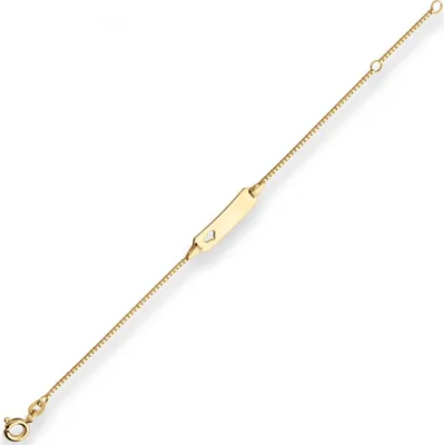 0-9mm-Id-Armband-Veneziakette-Herz-aus-585-Gelbgold-14cm