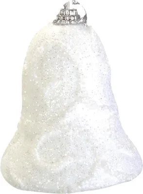 Obrázok produktu pre Sada 3 snehových zvončekov s trblietkami 7 cm