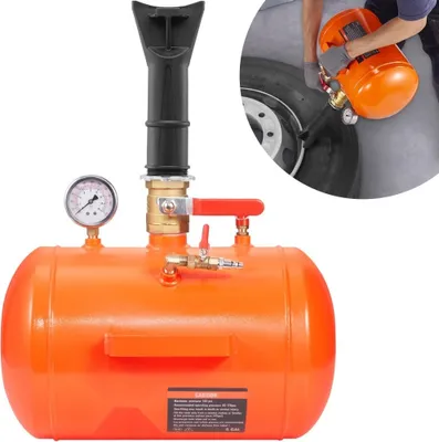 Zdjęcie produktu dla Ciśnienie powietrza w oponach Narzędzie do pompowania opon 5 gal - pompka do opon do ciężarówek 145 PSI.
