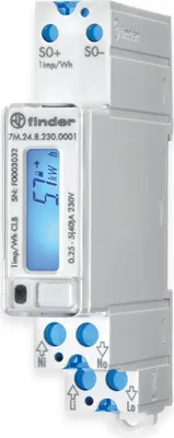 Zdjęcie produktu dla Finder 7M.24.8.230.0001 Cyfrowy licznik energii elektrycznej zgodny z MID: nr 1 (7M.24.8.230.0001)