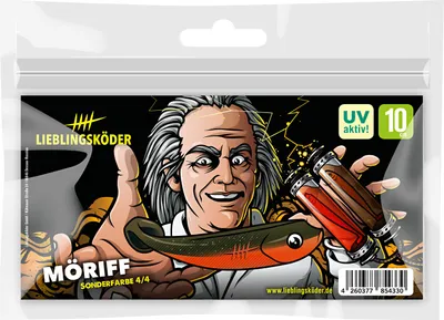 Produktbild von Lieblingsköder Gummifisch Zanderköder (10 cm, MöRiff) Farbe: MöRiff