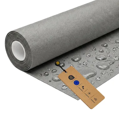 Produktbild von LOMIQ Polyesterstoff Wasserdicht, 100x150 cm, Hellgrau, 366 g/m2, Meterware Stoff Outdoor, Reißfest & Pflegeleicht, Material für Markisenstoff, Segeltuch, Gartenmöbel, Zelte, Rucksäcke, Tierbetten
