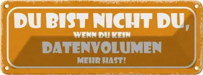 Produktbild von vianmo Blechschild 10x27 cm du bist nicht wenn kein Dekoration Spruch Zitat