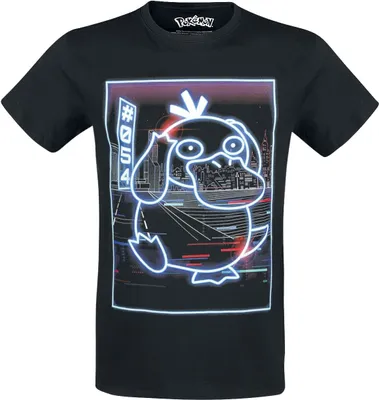 Produktbild von Pokémon T-Shirt Herren Enton - Neon schwarz XXL