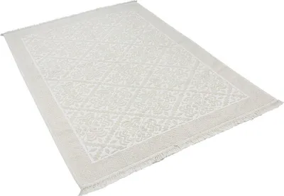 Produktbild von Jungengel In- & Outdoor Teppich Teppichläufer Sand / Beige Dantel Waschbar & Fußbodenheizungsgeeignet | 60x100 cm
