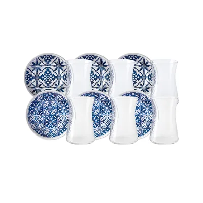 Produktbild von Karaca Blau 12 Teiliges Teeset 170 ml