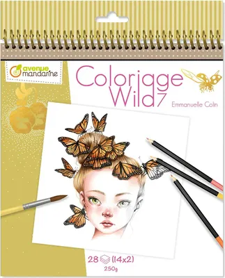 Produktbild von Avenue Mandarine 5x Malbuch Wild 7 - Gold GY134C