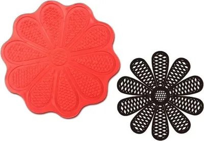 Productafbeelding van Siliconen vorm voor taartdecoraties met een spitzendesign, model 708