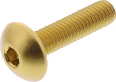 Produktbild von Linsenschraube JMP Bolt M5x0,8mm 20mm Aluminium gold