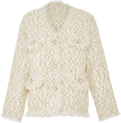 Produktbild von ALARY damen strickjacke - wollweiss mehrfarbig, M