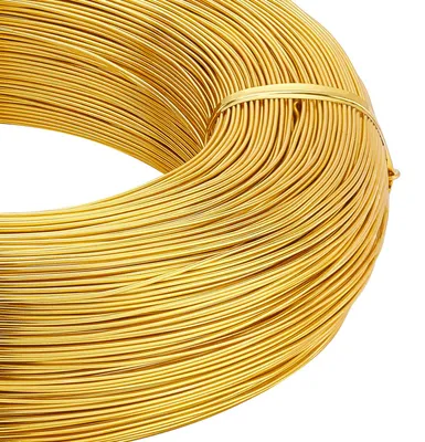 Aluminiumdraht 0,8 mm, gold, 300 m, biegsam für Bastelprojekte