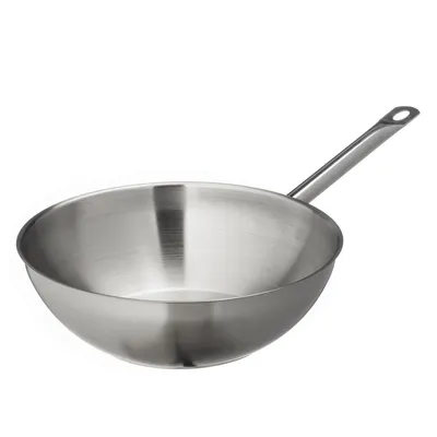 Immagine prodotto di METRO Professional, wok da cucina, diametro massimo 30 cm, acciaio inossidabile, adatto per piani cottura a induzione