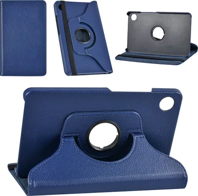 Image de UNIQ Accessory Galaxy Tab A9 8.7 Book Case Tablethoes Draaibare - DonkerBlue