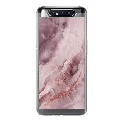 Produktbild von MuchoWow® Handyhülle Schutzhülle Hülle für Samsung Galaxy A80 Naturstein - Rosa - Luxus Silikon Softcase Handy Hülle - Schutzdeckel