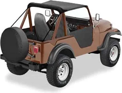 Produktbild von Bikini Top schwarz Traditional Verdeck Softtop Black Crush Jeep CJ5 + CJ6 55-75