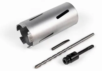 Image de Couronne diamantée SDS Plus, diamètre 32-150 mm, longueur 200 mm, pour marteau-perforateur