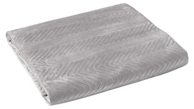Obrázek produktu pro Přehoz, přehoz na postel do ložnice, Lux, vzor rybí kosti, 200 × 220, šedá 01