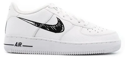 Produktbild von Nike Air Force 1 Low Sketch White Black (GS) - EU 40