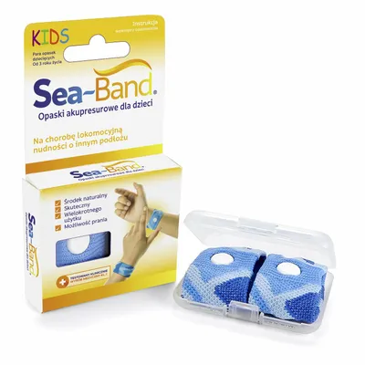 Obrázok produktu pre Akupresúrne náramky SEA-BAND proti nevoľnosti pre deti, modré