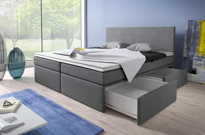 Produktbild von Boxspringbett Doppel Hotel Luxus Schlafzimmer Betten Komplett Sets Matratze Neu