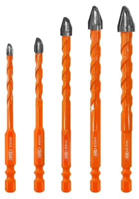 Productafbeelding van Set van 5 Boorbits 5-12 mm - Voor Diverse Materialen
