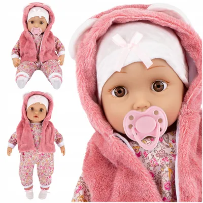 Produktbild von Interaktive Puppe 45 cm Spricht Und Singt Auf Polnisch Mit Schnuller Und Kleidung