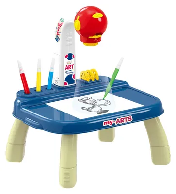 Image de Projecteur de table bleu jouet de dessin créatif pour enfants