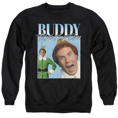 Produktbild von Elf - Sweatshirt für Herren/Damen Uni, weihnachtliches Design TV38083 (XL) (Schwarz), KI-generiertes Bild