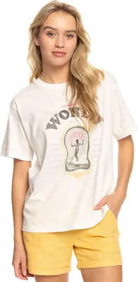 Image de Roxy Moonlight Sunset B Kurzarm t-shirt Beige S Frau Beige S