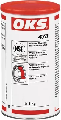 Produktbild von OKS Allroundhochleistungsfett 470 weiß 1 kg Dose - 1136900443