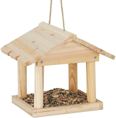 Immagine prodotto di Casetta per uccelli decorativa 22x26x22 cm in legno