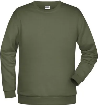 Produktbild von Klassisches Rundhals Sweatshirt für Herren olive, Gr. 5XL
