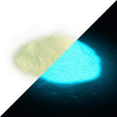 Leucht-Glitter 50 g blaugrün – Pigment für DIY & Kunst