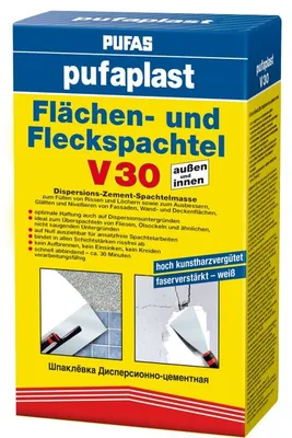 Produktbild von pufaplast Flächenspachtel und Fleckspachtel V 30 - 750g