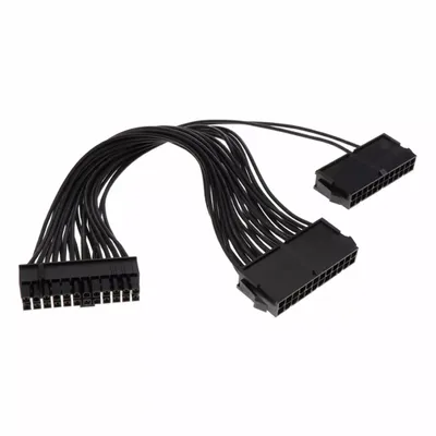 Produktbild von C41 24pin Dual PSU Mainboard Adapter Motherboard Netzteil Verlängerungskabel PC