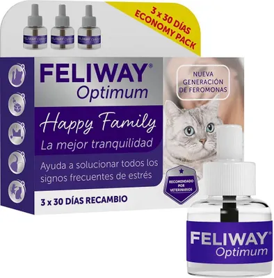 Produktbild von Feliway Optimaler Nachfülldiffusor 48ml 3 Einheiten Durchsichtig Durchsichtig One Size
