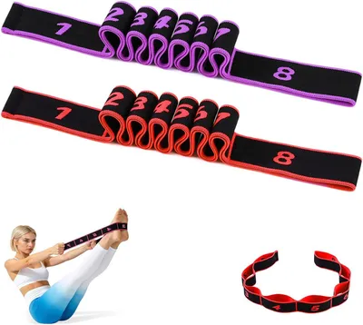Obrázek produktu pro Fitness gumy, 2 kusy, pro posilování, elastické expandéry, různé barvy