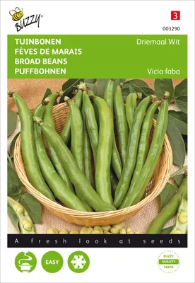 Imagen del producto de Puffbohnen Triple Blancas | Semillas de Puffbohnens de Buzzy Seeds
