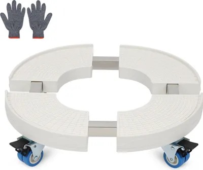 Produktbild von Pflanzenroller Rund Ø 38-52cm Einstellbare Blumenroller Rollbrett Pflanzentrolley Außenbereich 360 °Räder bis 200 Kg Für Hausgarten Blumentopf