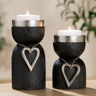 Produktbild von Gilde Leuchter "Coeur" H. 17 cm 51716