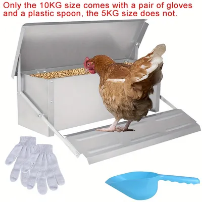 Immagine prodotto di Distributore automatico per mangime per polli - Ciotola automatica per alimentazione - Dispenser automatico per mangime per pollame - Ciotola per l'alimentazione dei polli